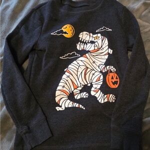 Jumping Beans Black and Orange Dinosaur Pajamas